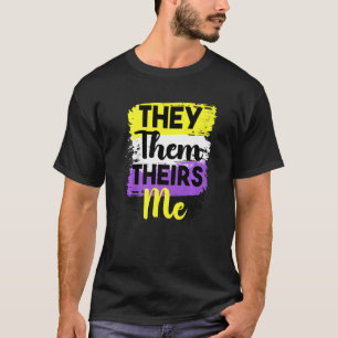 Camiseta Orgullo No Binario Lgbt Ellos Son Género No Binari