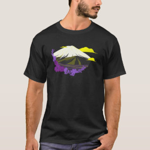 Camiseta Orgullo no binario Ola japonesa LGBTQ NB Arte LGBT