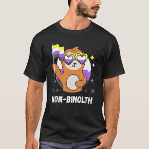 Camiseta Orgullo no binario Sloth Moon Bandera no binaria G