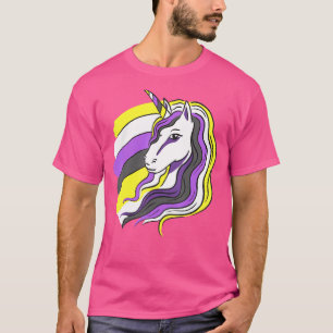 Camiseta Orgullo No binario Unicornio Bandera No Binaria Lg
