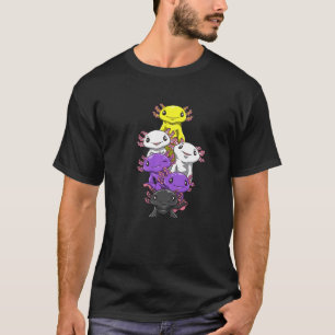 Camiseta Orgullo No binario Y Género Axolotl Pile