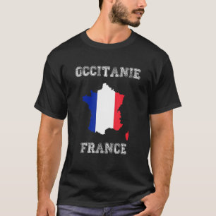 Camiseta Orgullo Occitanie de la bandera francesa con probl