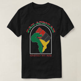 Camiseta Orgullo panafricano - Mapa de África puño en alto
