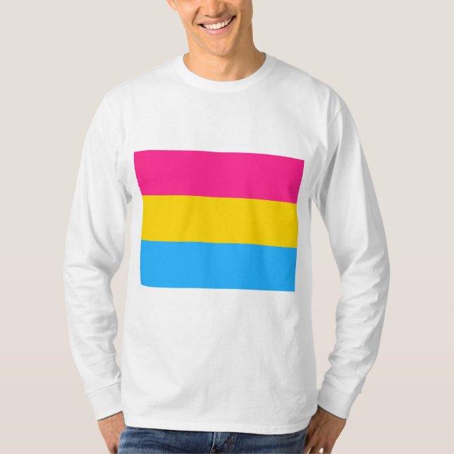 Camiseta Orgullo Pansexual (Bandera Pan) (Anverso)