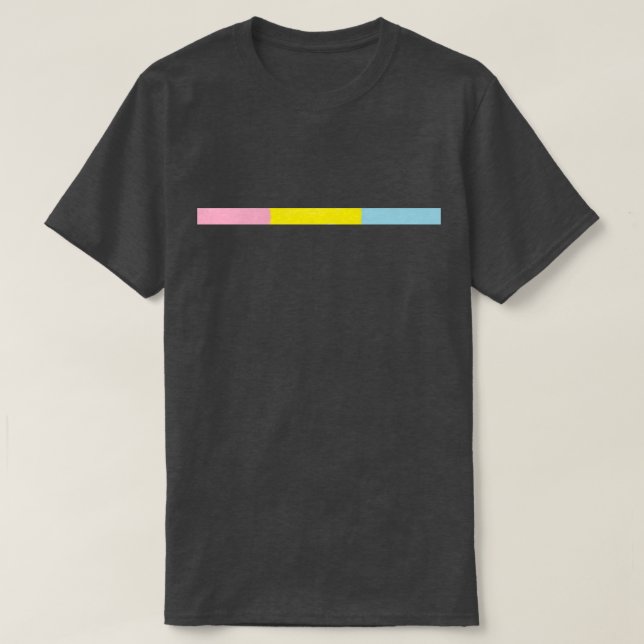 Camiseta Orgullo Pansexual de Minimalistic (Diseño del anverso)