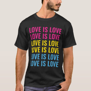 Camiseta Orgullo pansexual LGBTQ de texto repetible persona