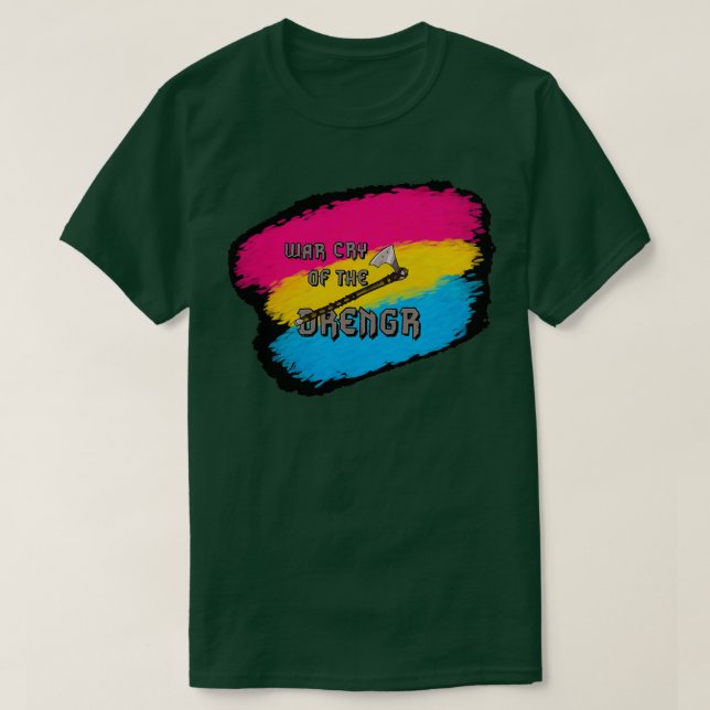 Camiseta Orgullo pansexual Norse Ax (Diseño del anverso)