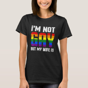 Camiseta Orgullo Pareja Gay Lgbt No Soy Gay Pero Mi Esposa