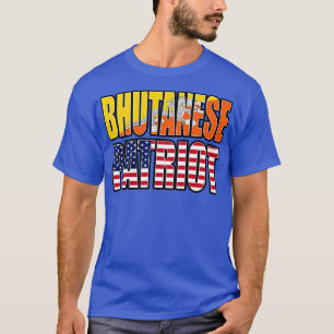 Camiseta Orgullo patriota butanés norteamericano declarado 
