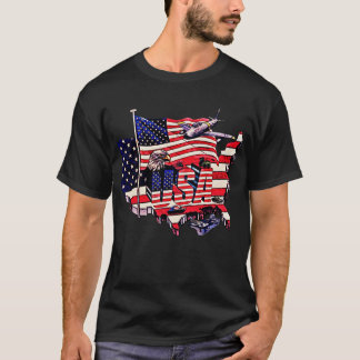 Camiseta Orgullo patriótico de camisetas: Audaz Tee de la L