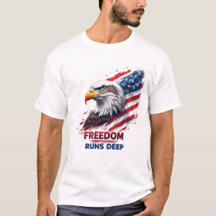 Camiseta Orgullo Patriótico de EE. UU. La Libertad Corre Pr