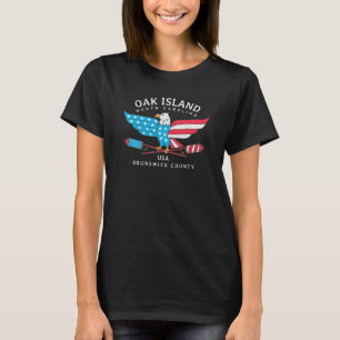 Camiseta Orgullo Patriótico de Verano de Isla de Oak NC en