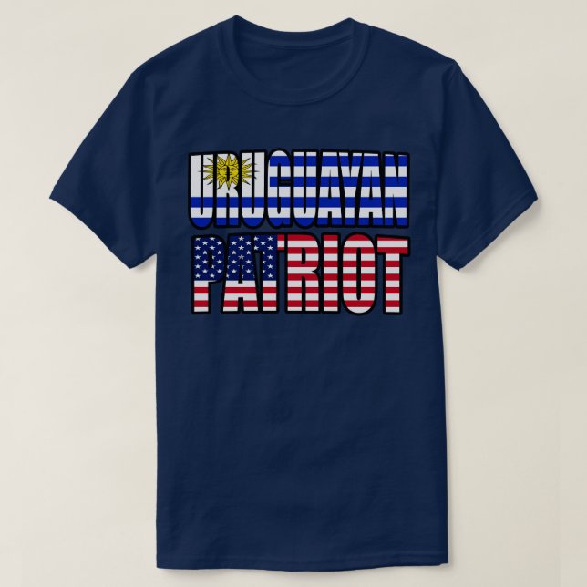 Camiseta Orgullo patriótico uruguayo Patriótico Americano P (Diseño del anverso)