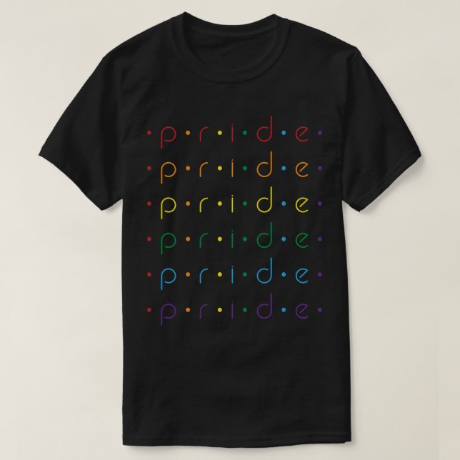Camiseta Orgullo: Patrón arcoiris no es gay LGBT (Diseño del anverso)