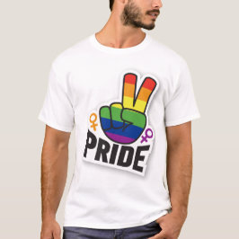 Camiseta Orgullo Paz hombres blancos