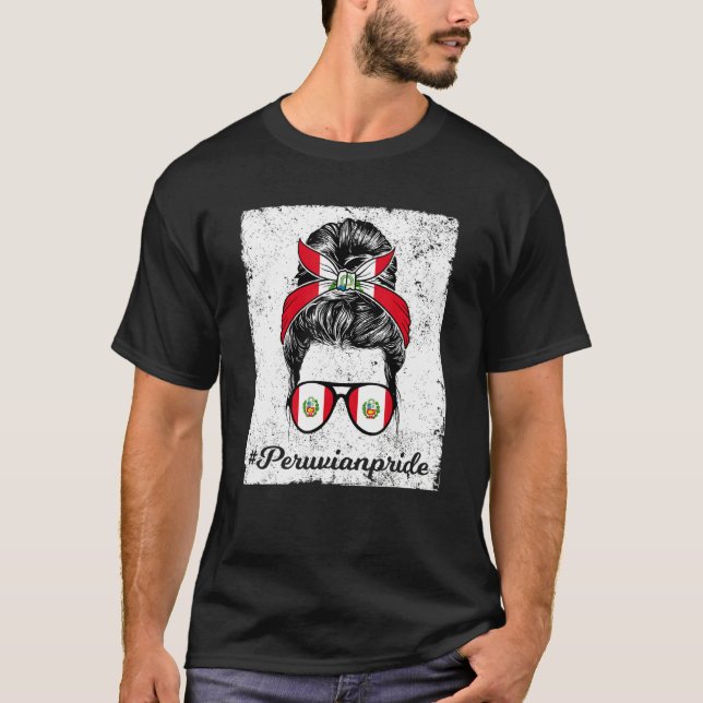 Camiseta Orgullo peruano Bandera peruana (Anverso)