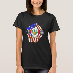 Camiseta Orgullo Peruano Pecho Perú USA Bandera Peruana