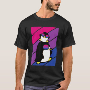 Camiseta Orgullo Pinguino Bandera Bisexual Orgullo de Aliad