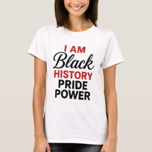 Camiseta Orgullo Poder Empoderamiento de la Historia Negra