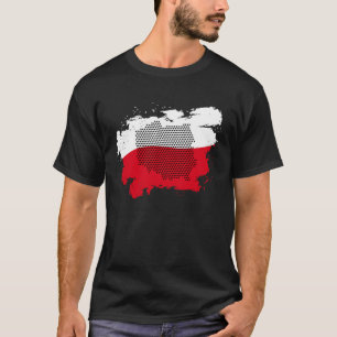 Camiseta Orgullo polaco Bandera Polonia Mapa polaco Heritag
