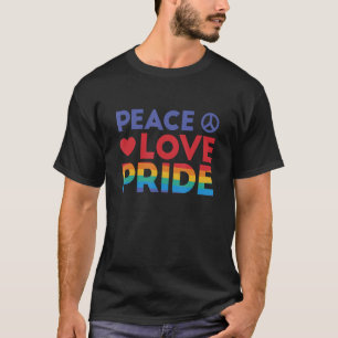 Camiseta Orgullo por la paz Lgbtq Arcoiris lesbiana