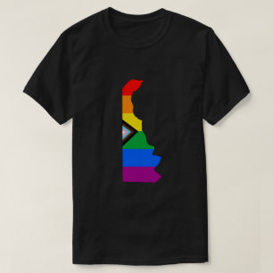 Camiseta Orgullo Progresista LGBTQ de Delaware
