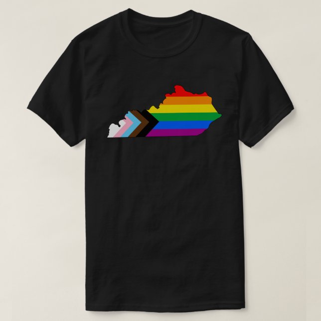 Camiseta Orgullo progresista LGBTQ de Kentucky (Diseño del anverso)