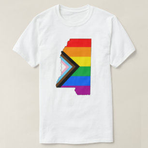 Camiseta Orgullo progresista LGBTQ de Mississippi State Pri