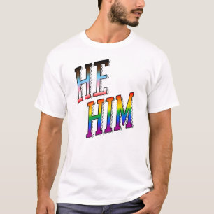 Camiseta Orgullo Progresista Pronombres Él / Le