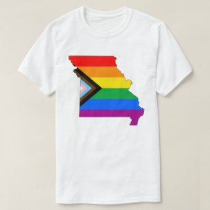 Camiseta Orgullo Progress Pride del Estado de Missouri LGBT