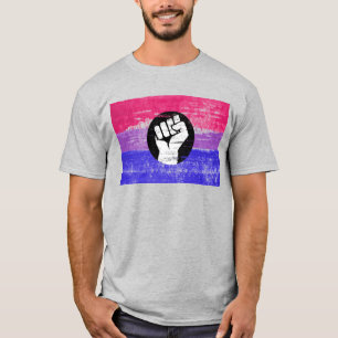 Camiseta Orgullo Puño Orgulloso Bisexual