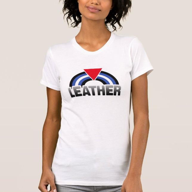 Camiseta Orgullo queer de cuero (Anverso)