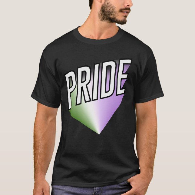 Camiseta Orgullo queer / genderqueer (Anverso)