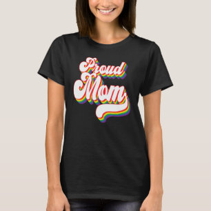 Camiseta Orgullo Queer Orgullosa Mamá Arcoiris Lgbt Lgbtq C