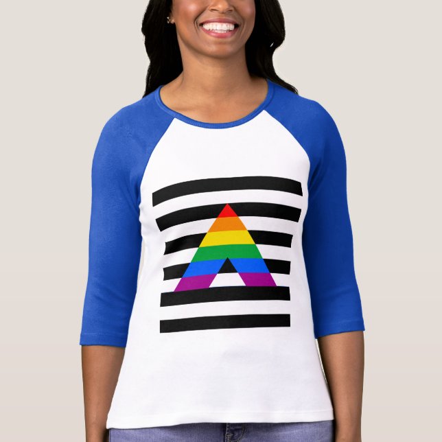 Camiseta Orgullo recto del aliado (Anverso)