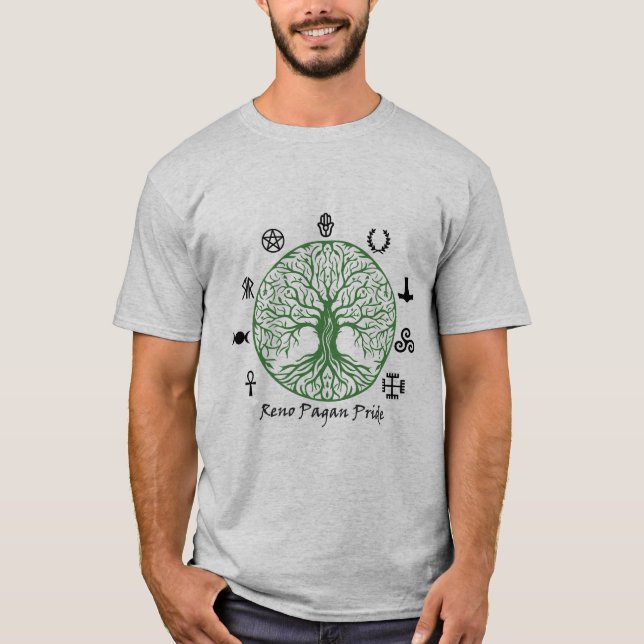 Camiseta Orgullo Reno Pagan - Gris (Anverso)