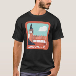 Camiseta Orgullo retro de la ciudad de Skyline de Londres