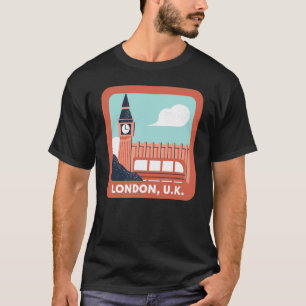 Camiseta Orgullo retro de la ciudad de Skyline de Londres
