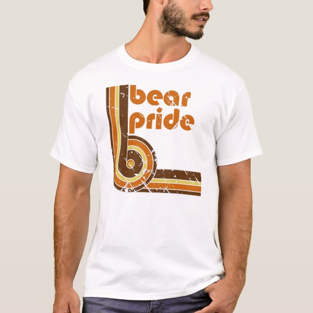 Camiseta Orgullo retro del oso (Anverso)