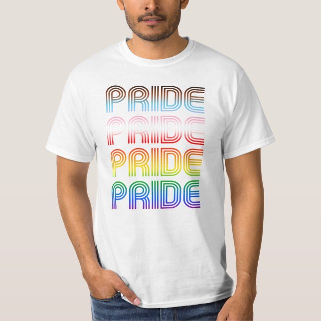 Camiseta Orgullo retro inclusivo (Anverso)