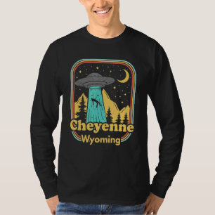 Camiseta Orgullo Retro Ovni Alien Cheyenne Wyoming 80