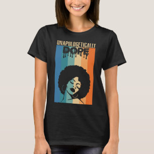 Camiseta Orgullo retro sin remordimientos para las mujeres 