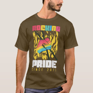 Camiseta Orgullo Rocking Pride 2021 Gay Tambor Arcoiris LGB