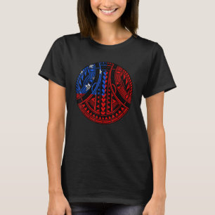 Camiseta Orgullo samoano guerrero polinesio Tatau bandera d