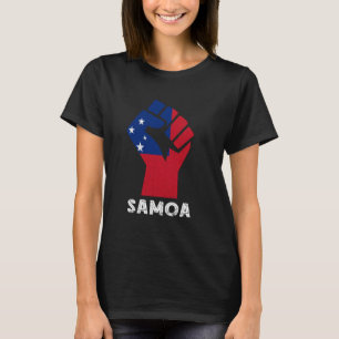 Camiseta Orgullo samoano Raíces samoanas Puño samoano Bande