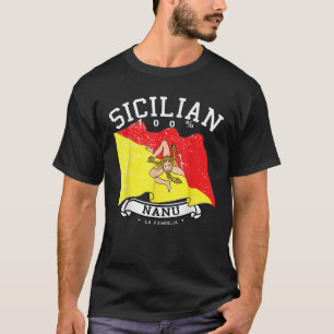 Camiseta Orgullo siciliano Nanu Abuelo Papá Familia Pop Gea