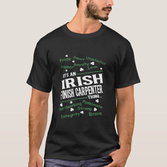 Camiseta Orgullo Smart Irlanda Cosa del carpintero de acaba (Anverso)