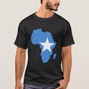 Camiseta Orgullo somalí Bandera de Somalia África Mapa de H