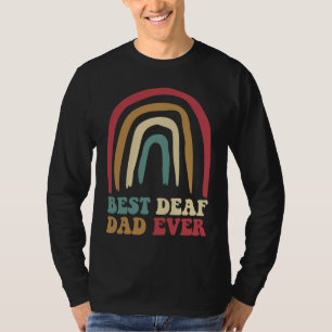 Camiseta Orgullo Sordo Arcoíris Lengua de Señas retro vinta
