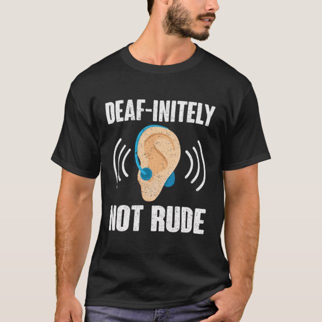 Camiseta Orgullo sordo indefinidamente no sordo (Anverso)